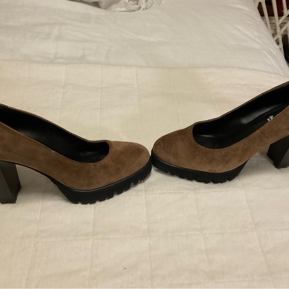 Luca Grossi Italian brown suede heels size 39 - Picture 3 of 5